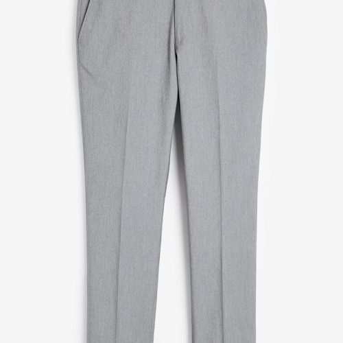 Mens Next Stretch Smart Trousers - Grey