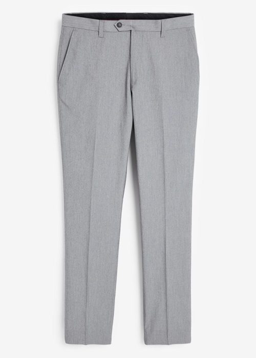 Mens Next Stretch Smart Trousers - Grey